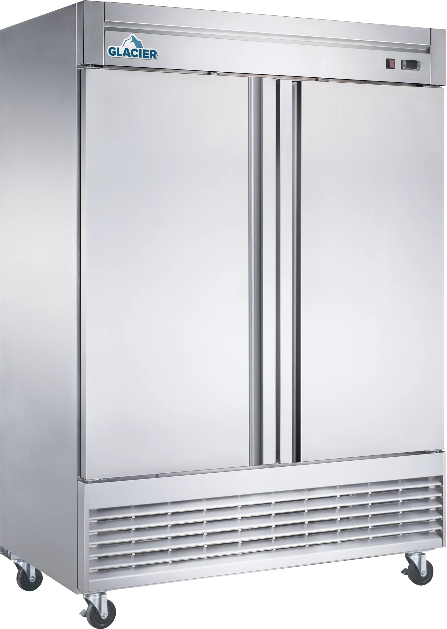 Glacier double-door reach-in refrigerator